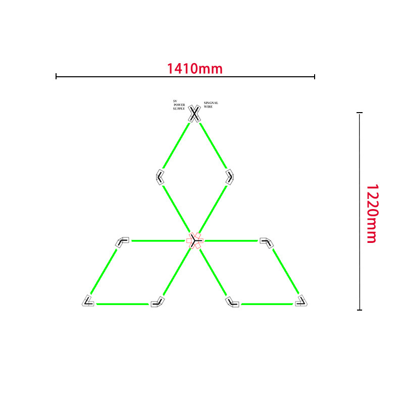 Transfronterizos led luz de atmósfera RGB amplio voltaje 110V colorido panal lámpara hexagonal para garaje lavado de automóviles panal lámpara de empalme