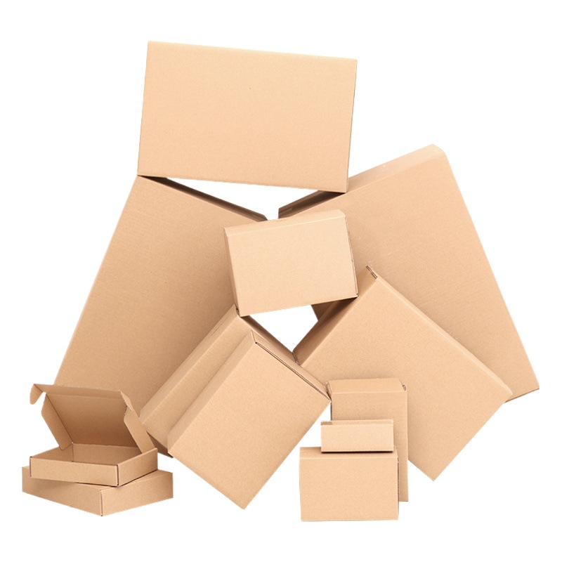 Caja de logística Henan, caja dura exprés de media altura, embalaje postal, cartón pequeño, venta al por mayor, cartón de embalaje en movimiento extra duro