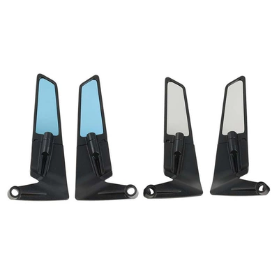 Suitable for Yamaha Mt07 Mt 09 Sp Mt 10 Motorcycle Adjustable Wind Wing Rearview Mirror (Motorcycle rearview mirror) - white-mirror