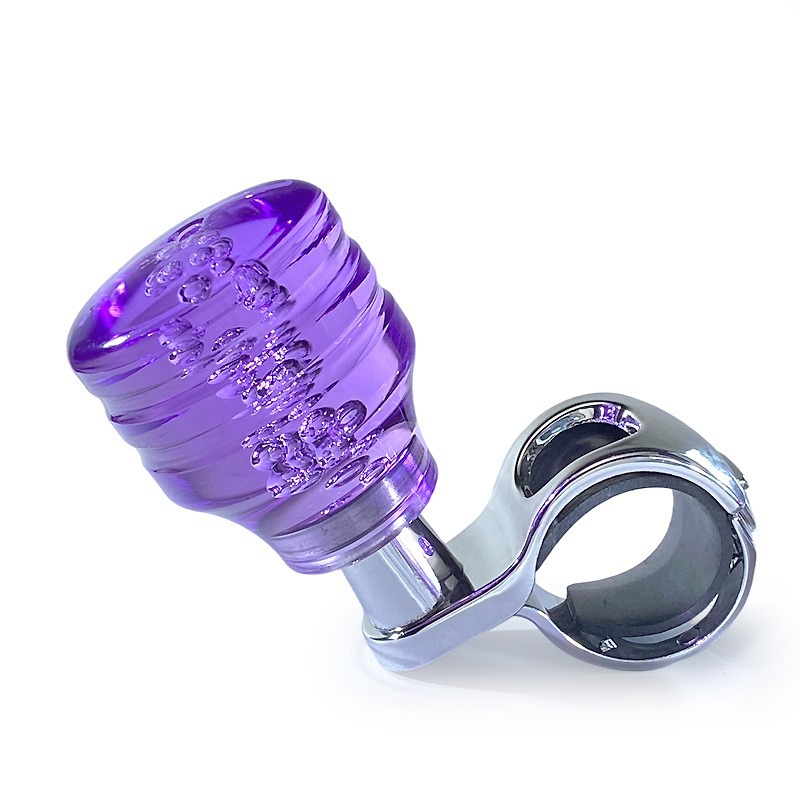 Jdm Car Truck Steering Wheel Auxiliary Handle Power-Assisted Rotating Knob Ball Acrylic Universal Power Ball