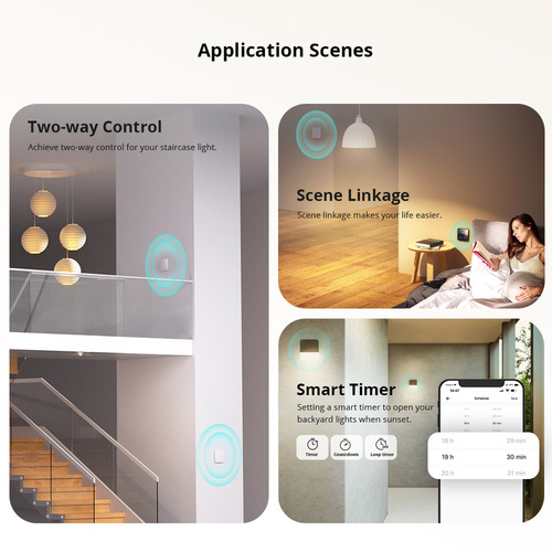 SONOFF ZBMINI L2 single fire dual control intelligent switch module mobile phone remote voice control switch