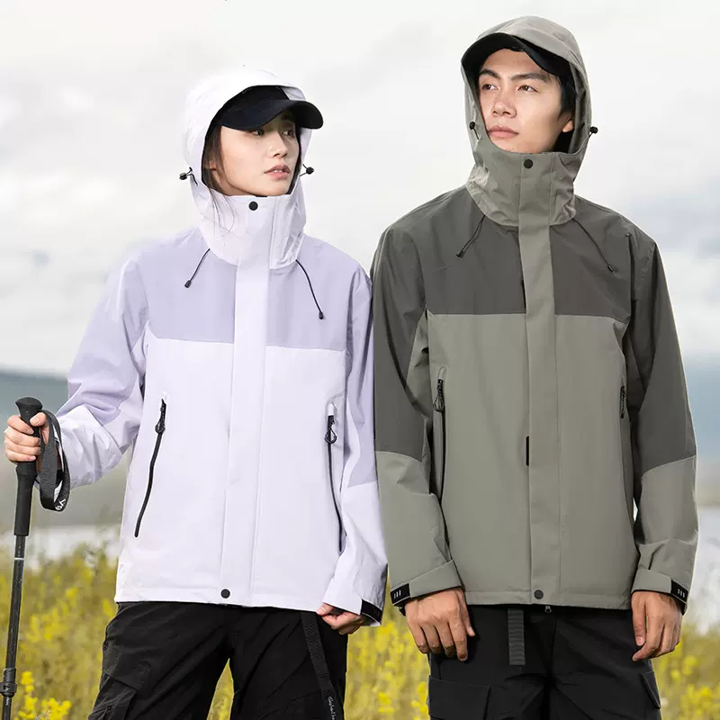 全热封冲锋衣男女三合一两件套可拆卸加厚加绒登山服透气防风防水