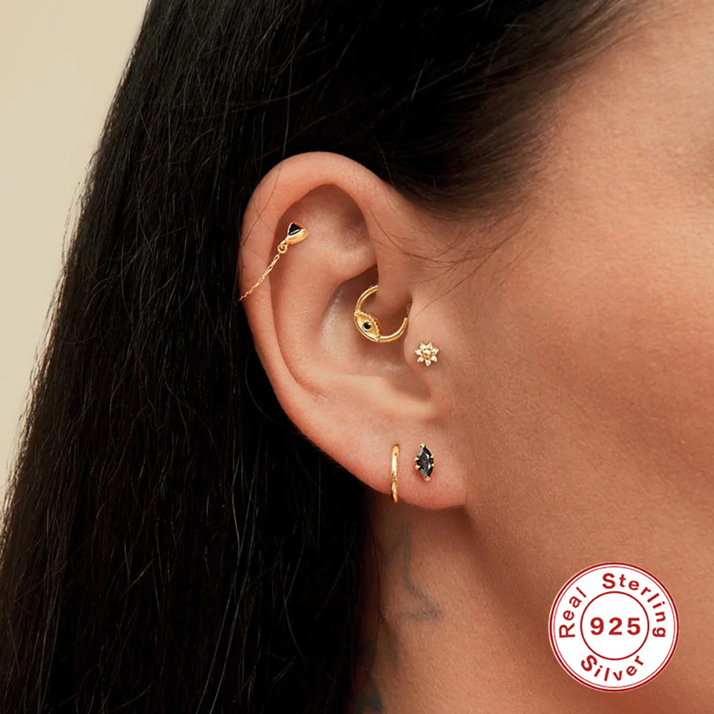 Fashion Devilu0027S Eye Sterling Silver Nose Ring 1 Piece