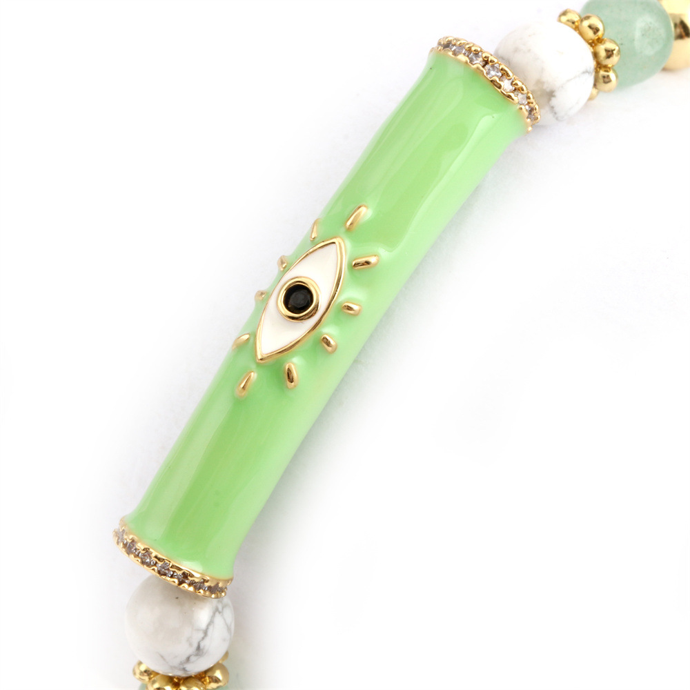 Fashion Eye Copper Enamel Bracelets 1 Piece