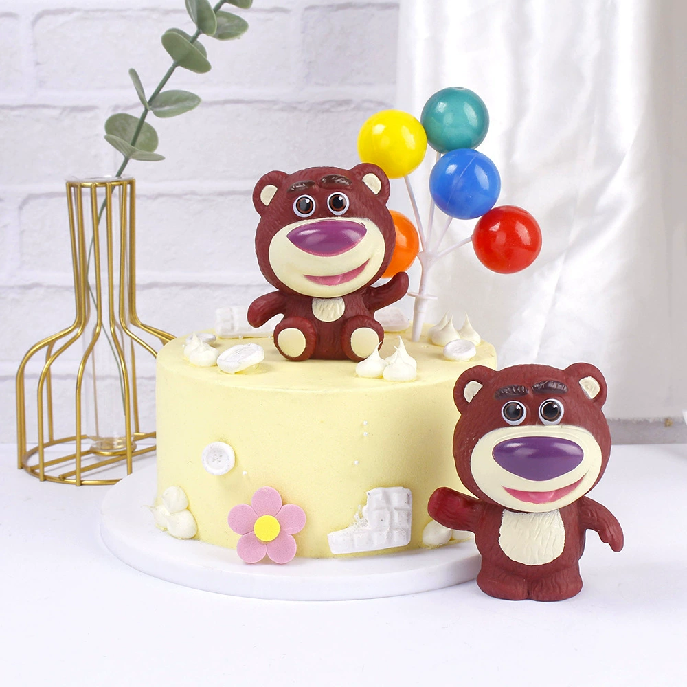 Cartoon strawberry plastic, posture corrector, dessert decorations, doll, internet celebrity