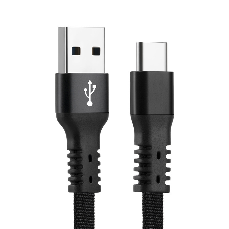 Shenzhen Manufacturer Data Cable 3A Mobile Phone Charging Cable Flat Suitable for Apple Android Type-C Fast Charging Data Cable