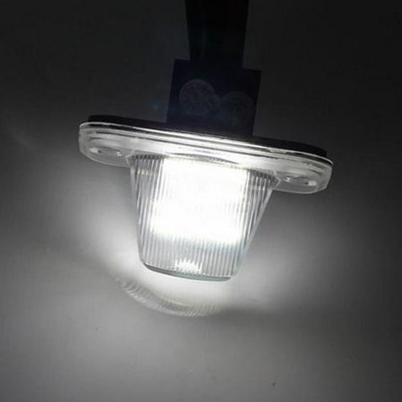 2pcs License Plate Lights 18LED for VW Golf 5Plus Passat Skoda T4 90-03 White Light