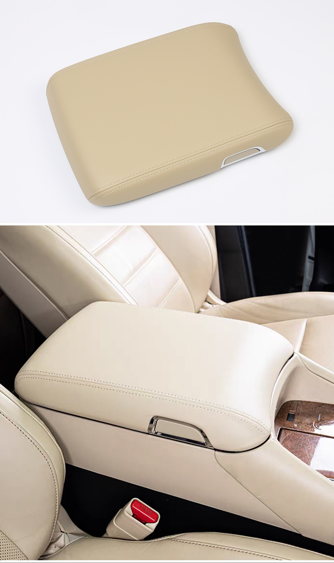 Original factory armrest box cover for Alphard models from 2015-2022, also suitable as a replacement for the 30 series Vellfire armrest box cover