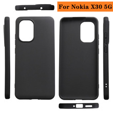 适用诺基亚X30 5G黑色软套Nokia G60简约素材壳C100手机壳保护套