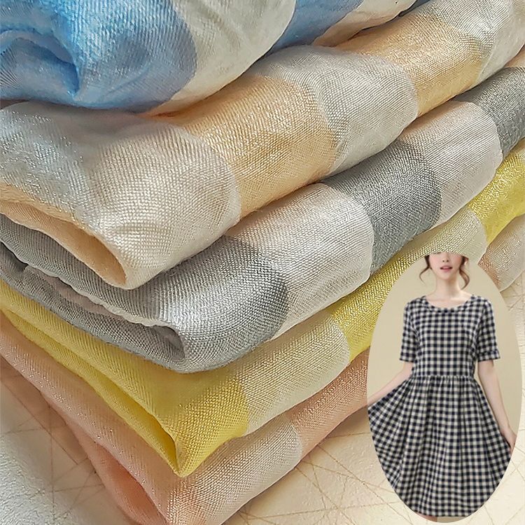 反光亮丝色织条子布 性感吸晴夜店酒吧蹦迪T恤/连衣裙面料 现货