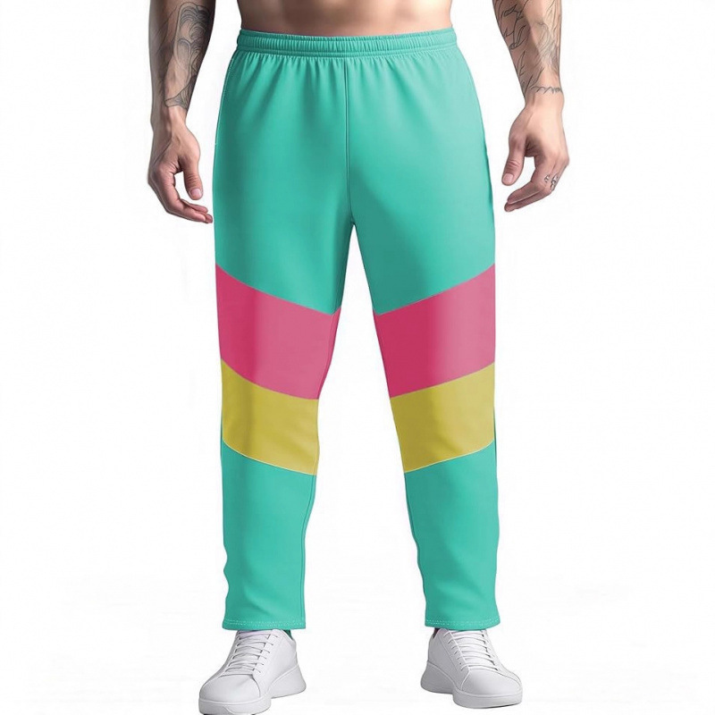 80S 90S Hip Hop Retro Sweatpants 80S Disco Sports Jogging Pants with Pockets for Women