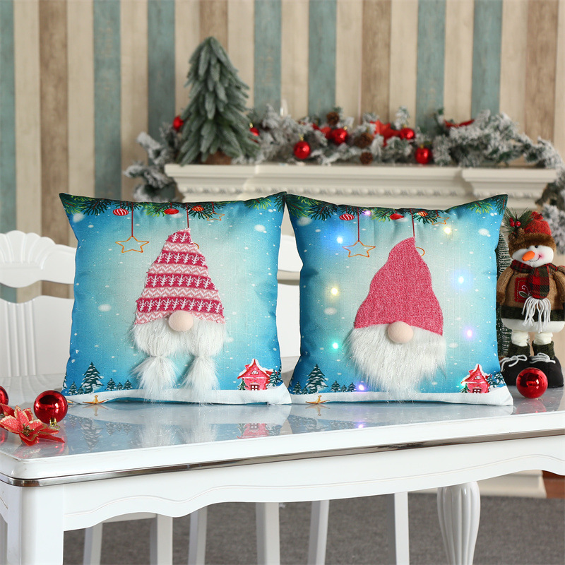 Christmas Fashion Geometric Cloth Pillow Case display picture 1