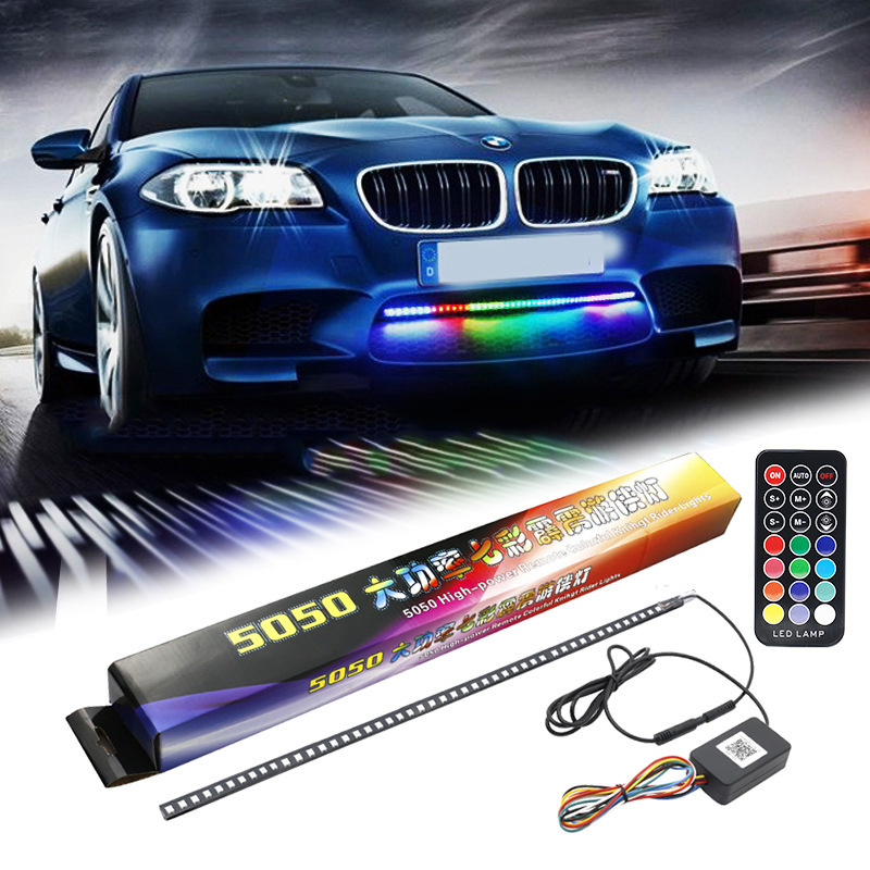 Coche LED Symphony streamer luz de red de coche colorido luz de red de coche control remoto tira de luz RGB luz de ambiente de red