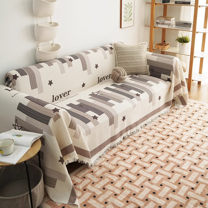 Cubierta de la toalla del sofá Wolfge Lazy, cubierta de la toalla del sofá, todo incluido, universal de cuatro estaciones, cubierta de la manta del sofá universal, antideslizante y anti-rasguño