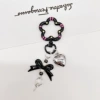 Black (upgraded flowers + bow + love)