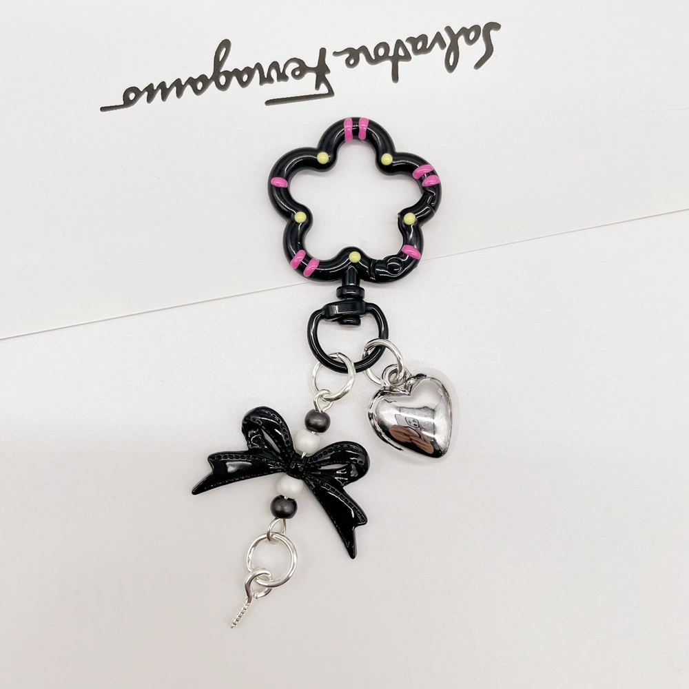 Universal keychain flower-shaped, accessories, flowered, DIY