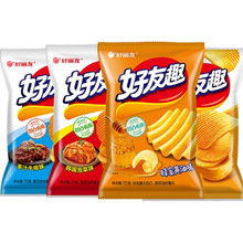 好丽友好友趣薯片韩国泡菜土豆薯条膨化有趣零食大礼包旗舰店官网