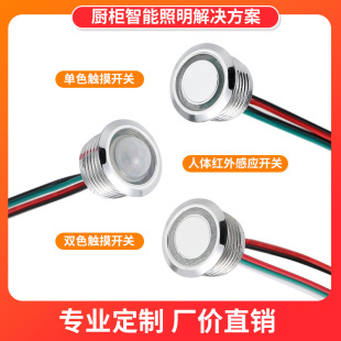 5V/12V/24v low voltage clothing cabinet lamp human body induction touch induction controller dimming color light control switch