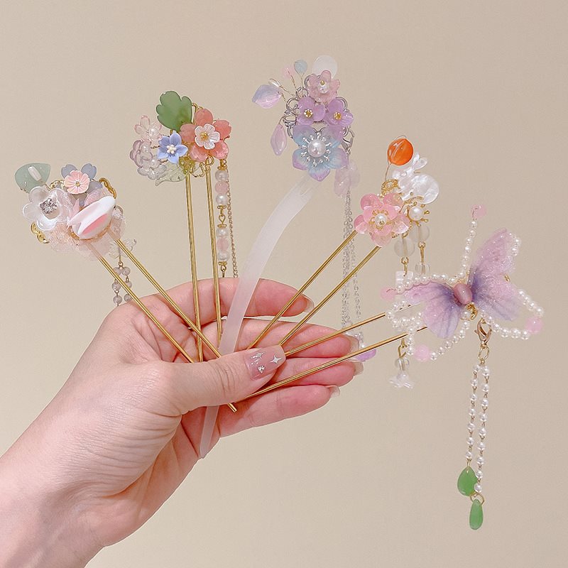 Children's hairpin year ancient style Hanfu hair ornaments span