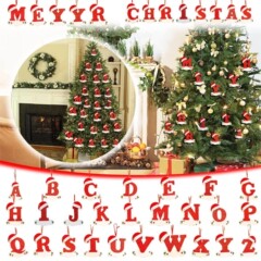 クロスボーダークリスマスクリエイティブクリスマス帽子英語アルファベット装飾クリスマスツリー祝福ペンダント漫画