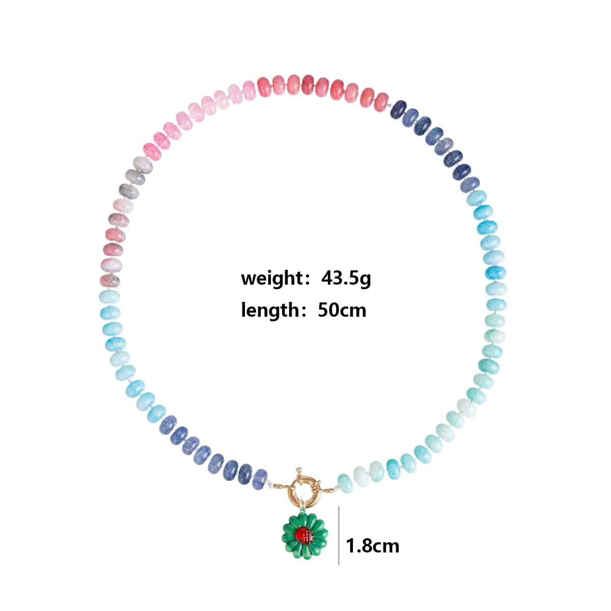 주판구슬 7호 + 레드하트 짙은 녹색 데이지