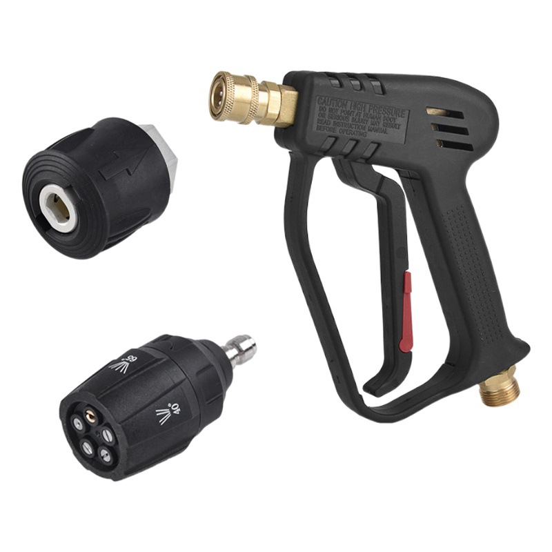 Pistola de agua de alta presión para lavado de autos, máquina de limpieza especial, pistola pulverizadora totalmente de cobre, juego de limpieza de autos de cinco en uno, serie K para el hogar