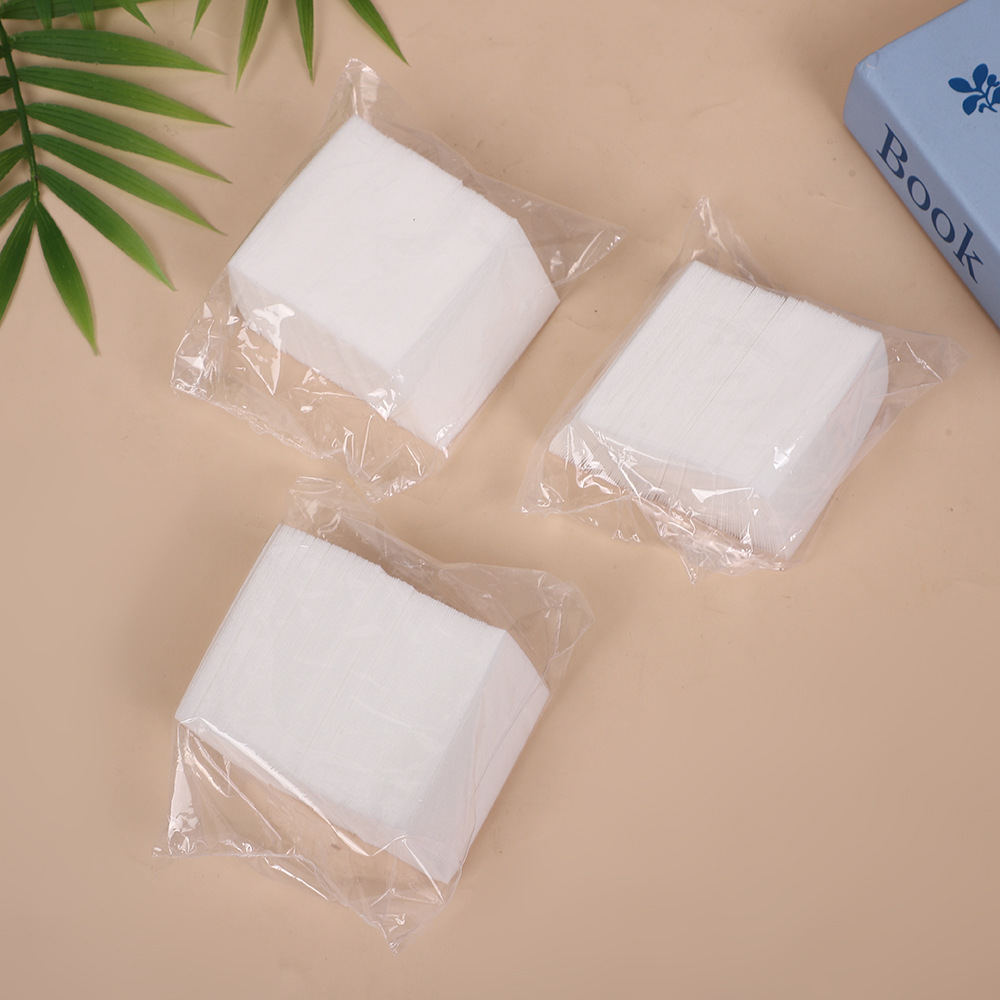 硬質糸くずの出ないマニキュアリムーバーコットン、糸くずの出ないマニキュアタオル、マニキュアコットン、マニキュアクリーニングコットン 1000枚