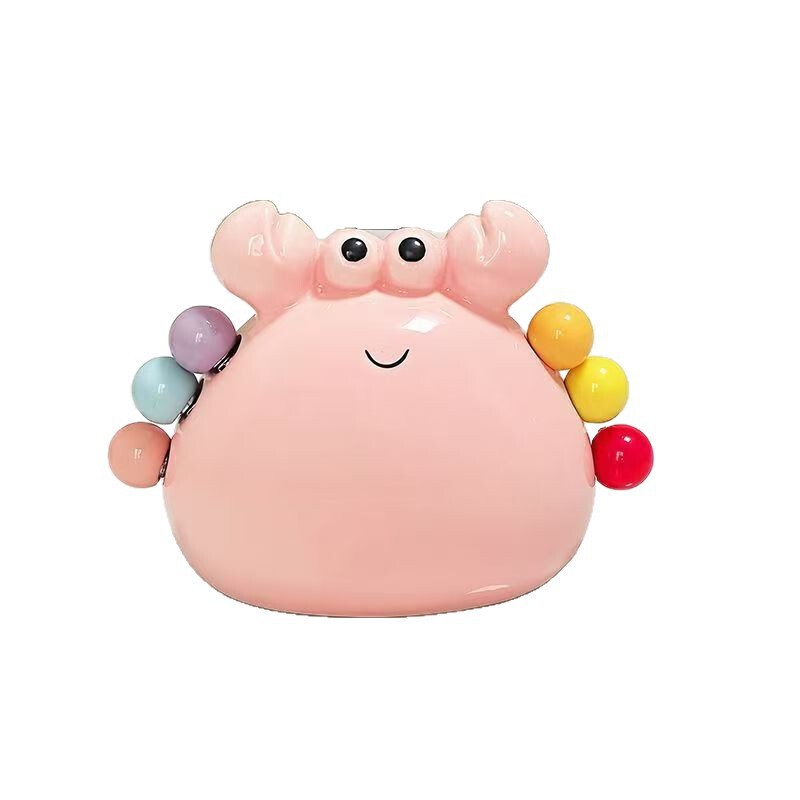 カニフルーツフォークデザートかわいいステンレス鋼の小さなフォークセラミック保存瓶セットフルーツインサート子供の安全なフルーツピック|undefined