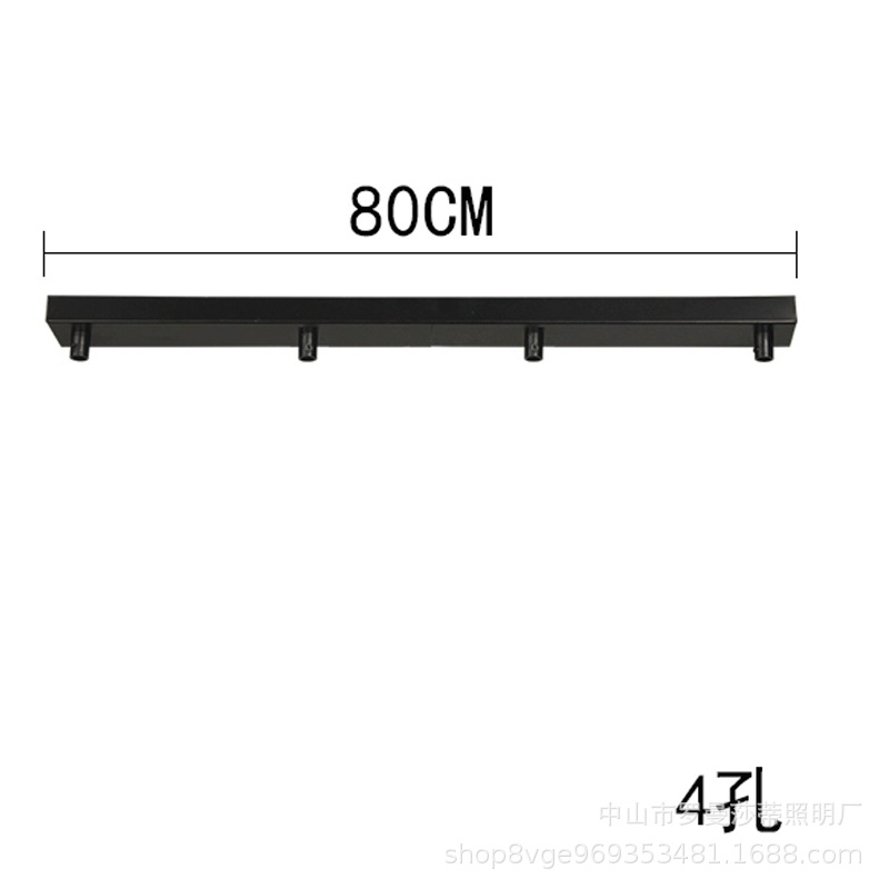 Disco largo, disco, caja de ventosa, accesorios, oro negro, candelabro de restaurante de tres cabezas y cuatro cabezas, lámparas de iluminación especiales, hardware