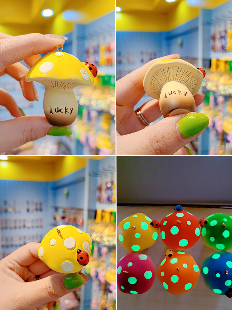 35g Weight Bag Pendant, Keychain Classification 1 Piece Quantity Casual, Street Occasion Resin Material Animal, Vocabulary Words/Name, Mushroom, Bow Knot Pattern Unisex Gender Cartoon Style, Cute Style 1 Piece Cartoon Style Cute Animal Vocabulary Words/Name Mushroom Resin Unisex Bag Pendant Keychain 9