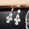 Universal earrings, suitable for import, European style, diamond encrusted