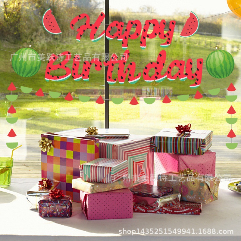 Venta al por mayor verano Hawaiano fiesta decoración tire bandera tire flor pastel tarjeta inserción Hawaiano escena diseño decoraciones