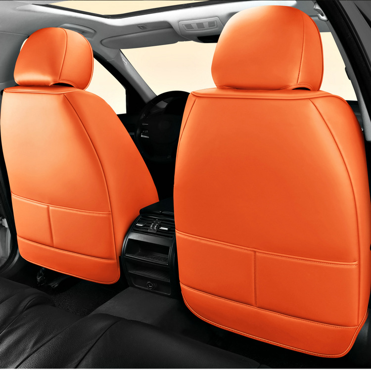 All-Inclusive Full Leather Four-Season Universal Car Seat Cushion Summer Leather Seat Cushion Cross-Border Amazon Wholesale Cool and Comfortable