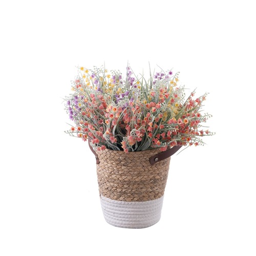 Factory Small Chime Fresh and Natural with Grass Foreign Trade Artificial Flowers Wholesale Rural Wedding and Party Home Decor GF16107B