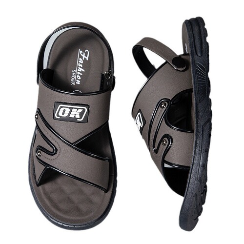 Men's Beach Sandals 2025 New Summer Outdoor Wear Waterproof Slip-Resistant Dual-Purpose Casual Thick Sole Slippers