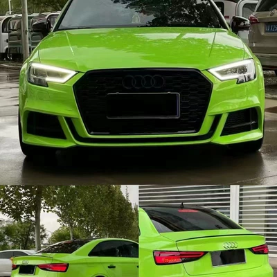 Car paint protective film — Piano Black Porcelain Blue Lavender - pet-material-crystal-apple-green-165m