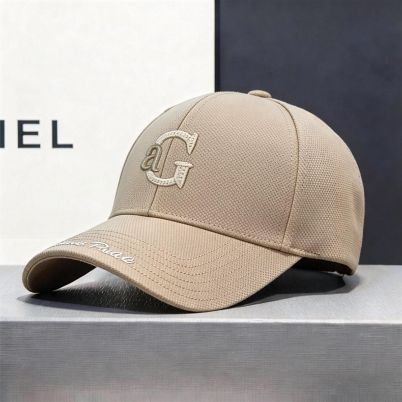 Baseballkappe Herren modisch Trend Ananas-Stoff Buchstaben-Logo Alltag vielseitig steife Kappe breite Krempe verkleinert Gesicht Enten-Schirmmütze