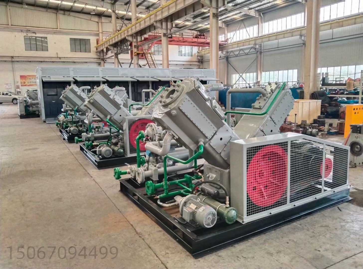 Cummins Nt855 Driven Drilling Booster Compressor, Air-Cooled Oil-Injected Type, High-Pressure Air Booster Compressor