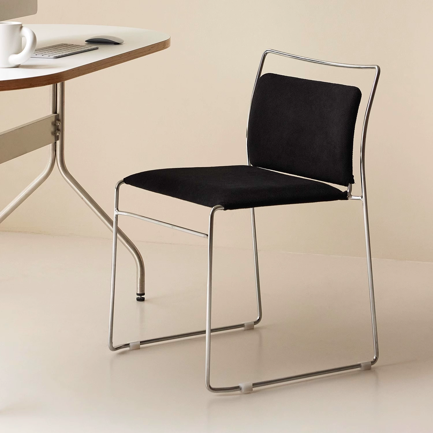 Итальянский минималистичный современный обеденный стул для дома и ресторана, дизайнерский минималистичный стул Bauhaus со спинкой, табурет