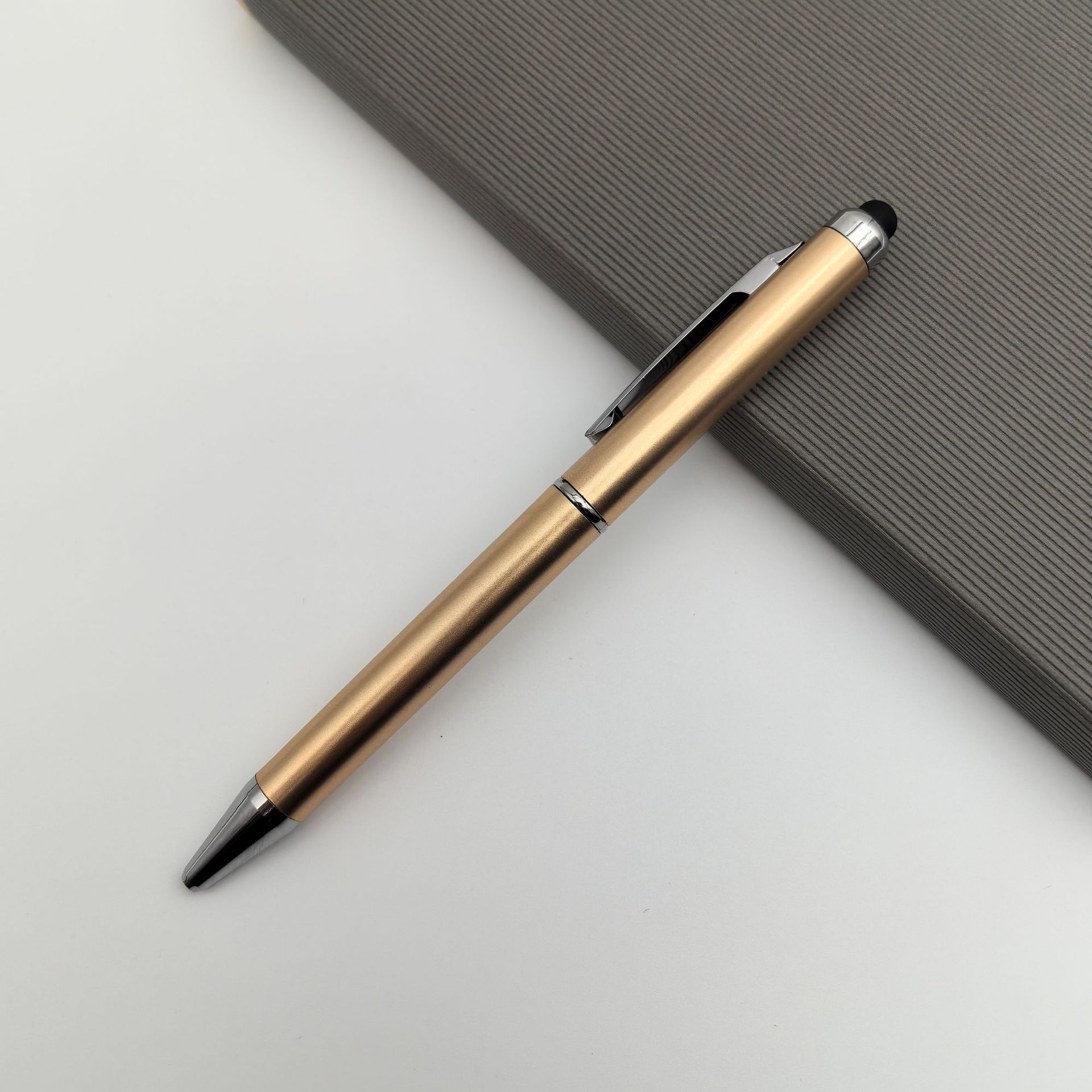 Lápiz táctil multifuncional con pluma de condensador de escritura manual de doble propósito para teléfono inteligente con pluma de bola de condensador de escritura manual universal