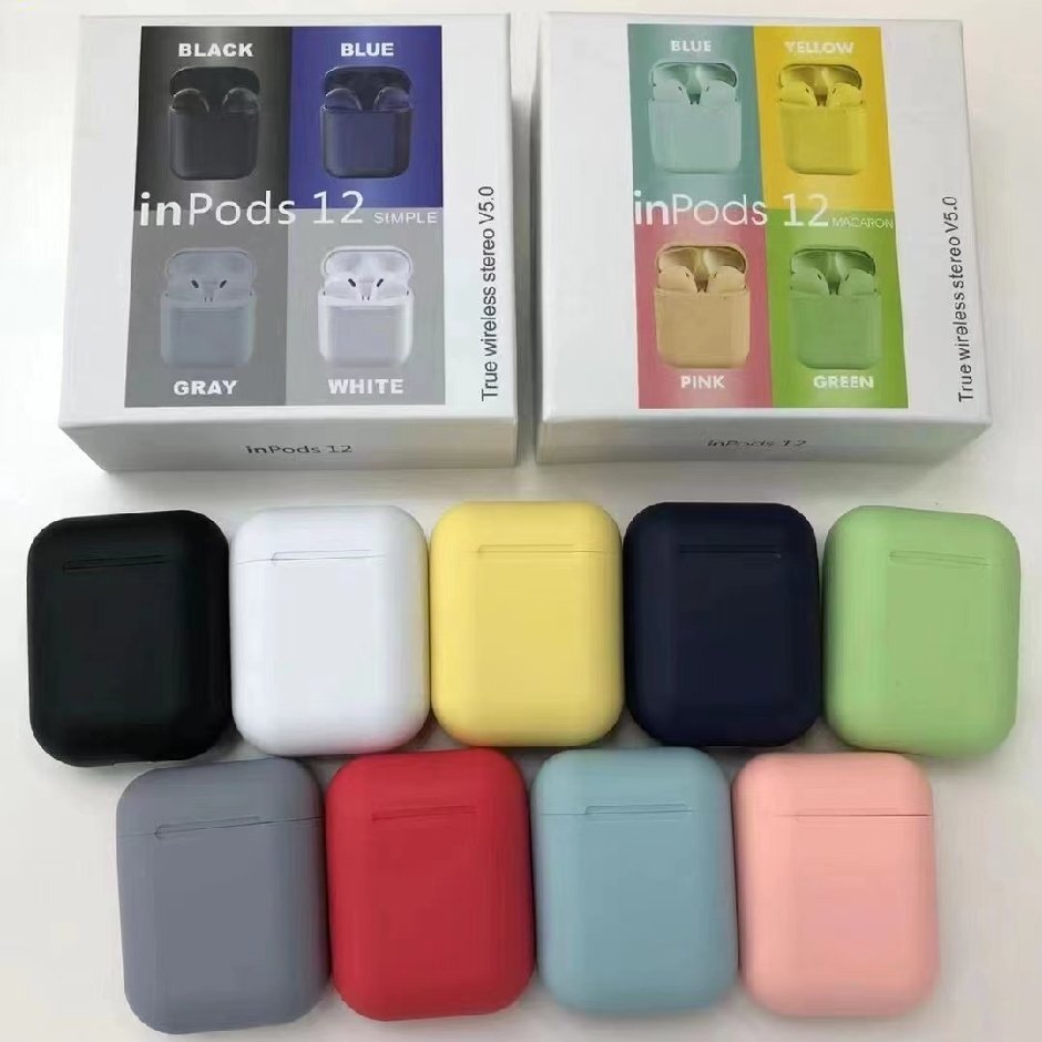 Dopamina auriculares Bluetooth inalámbricos i12 macarón alta calidad de sonido larga duración regalos de transmisión en vivo regalos de comercio electrónico están disponibles