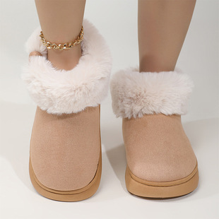 Cotton Shoes Women's Winter Outwear High-top Boots Non-slip Thick Suede Warm fleece-lined Thick Snow Boots