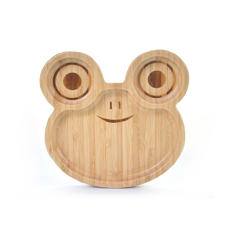 Plato de bambú para niños, platos de alimentos suplementarios para niños, fabricantes de platos de cocina para el hogar al por mayor de platos de bambú para bebés
