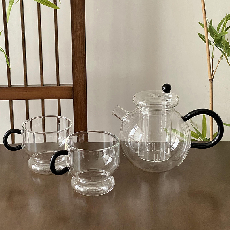 批发中式花茶壶套装水杯午茶功夫茶茶具茶馆玻璃杯子圆润凉水壶|undefined
