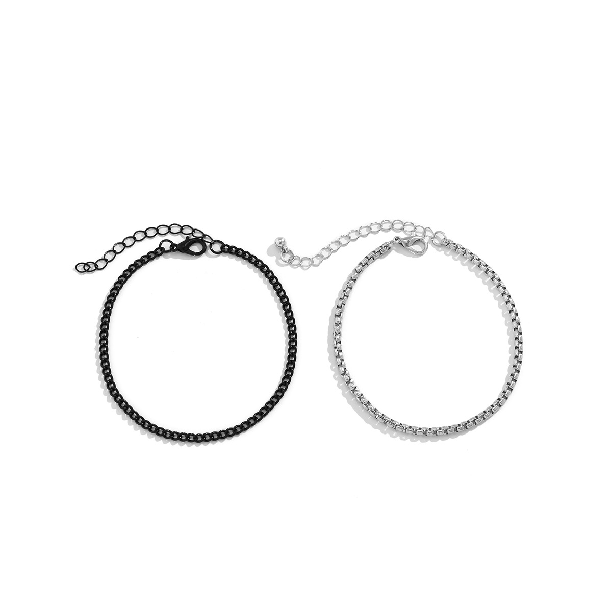 Simple Style Geometric Alloy Bracelets 2 Pieces