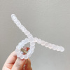 Plastic crab pin, big acrylic hairgrip, shark, South Korea