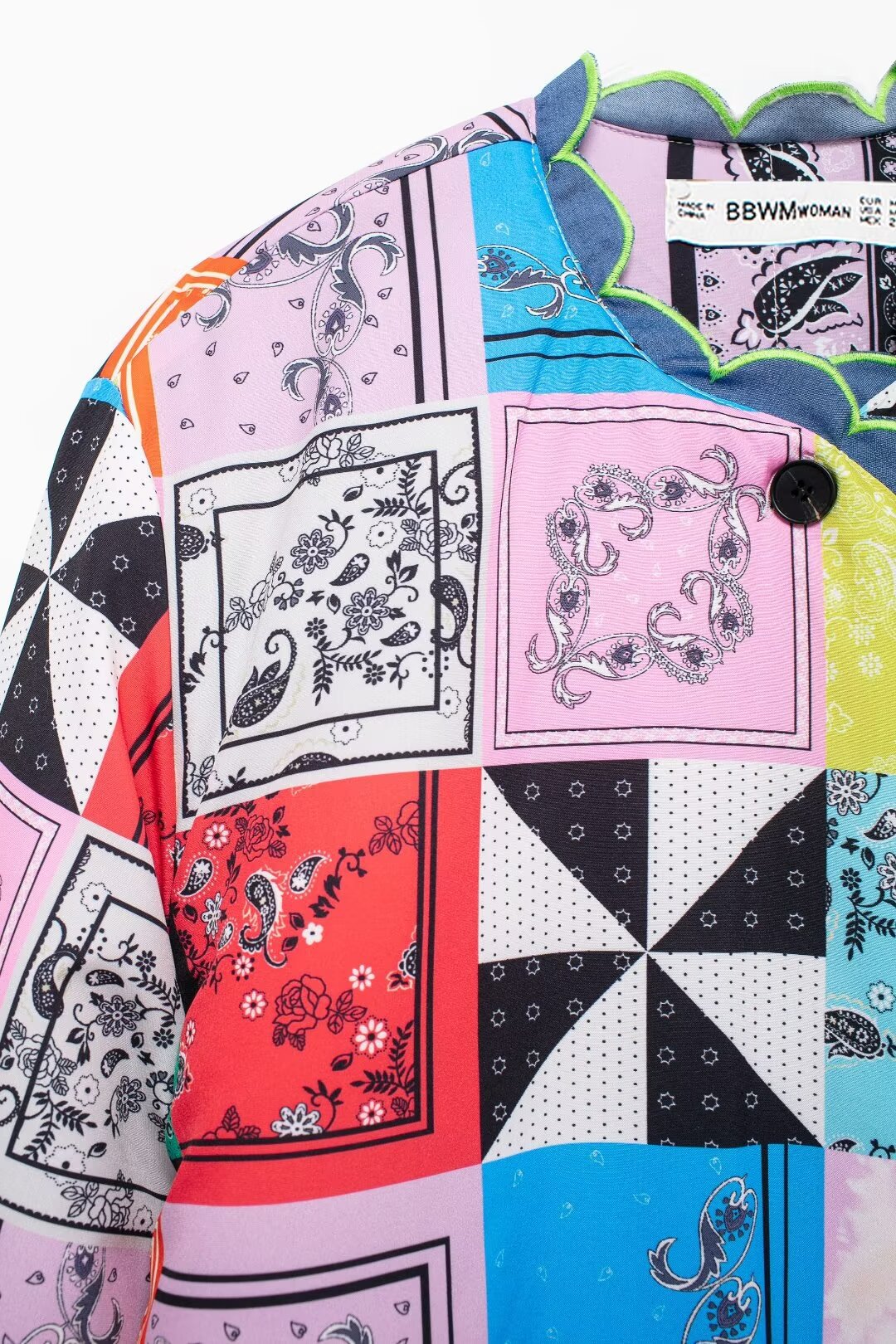 Women's clothing 2024 autumn/winter new street fashion top printed cotton jacket_voghion.com