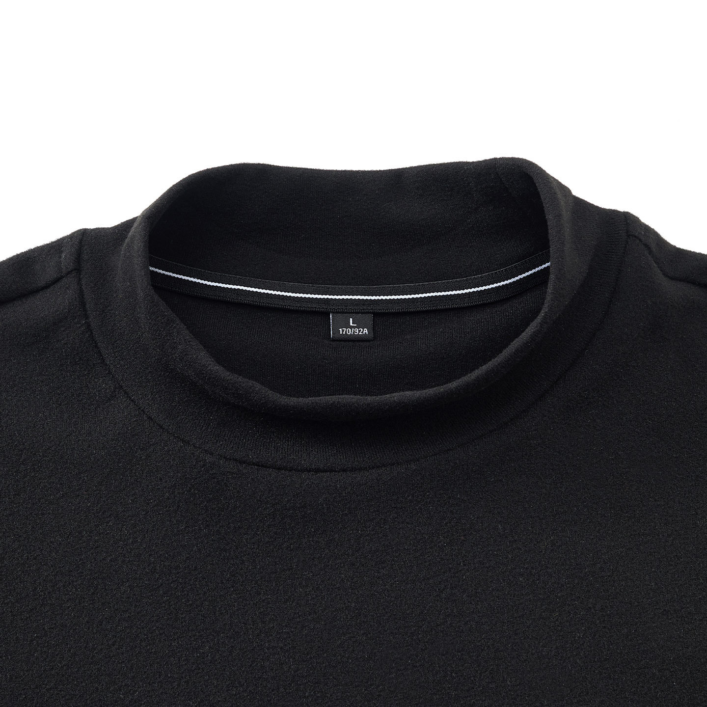 L-9Xl New Autumn Double-Sided Striped Thermal Men's Half Turtleneck Warm Sweats Winter Fleece Lined Thickened Base_voghion.com