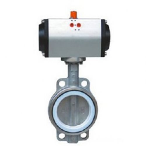 巨恒阀门厂家专业生产D671X气动对夹软密封蝶阀 橡胶密封蝶阀