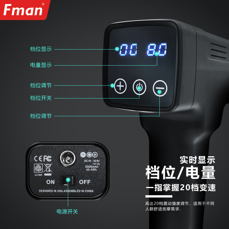 越境人気商品 家庭用電動筋膜ガン 筋肉弛緩マッサージガン Amazon ポータブルスマート全身マッサージ器|undefined